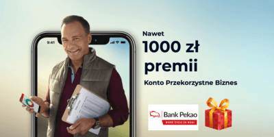 Konto Przekorzystne Biznes w promocji "1000 zł premii dla firm"
