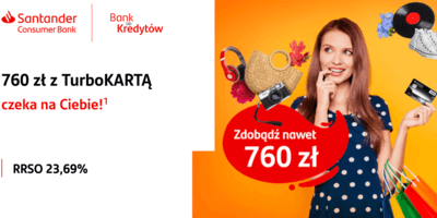 Zgarnij do 760 zł w promocjach karty kredytowej Visa TurboKARTA